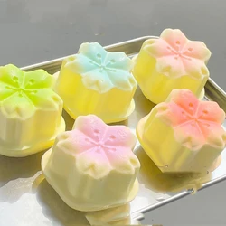 Squishy Artificial Cherry Blossom Cake Mochi Dessert Squeeze Fingertip Toys Slow Rebound Stress Relief Kids Toys Gifts Fun Props