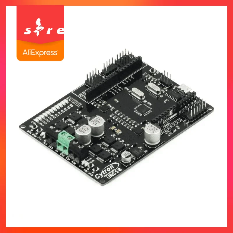 Controlador de Robot Sumo R1.1 URC10 Arduino + Controlador de Motor de 10A + Interfaz de Sensores