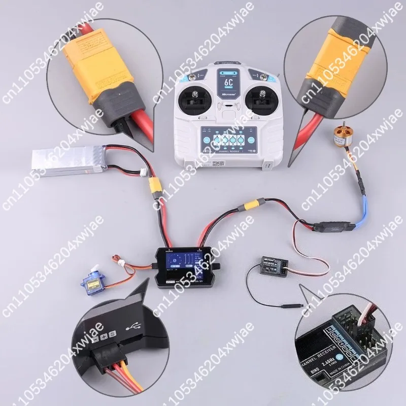 FPV Drone Testing Watt Meter 150A 50V DC Power Analyzer Real Time Voltage Current Display Monitor