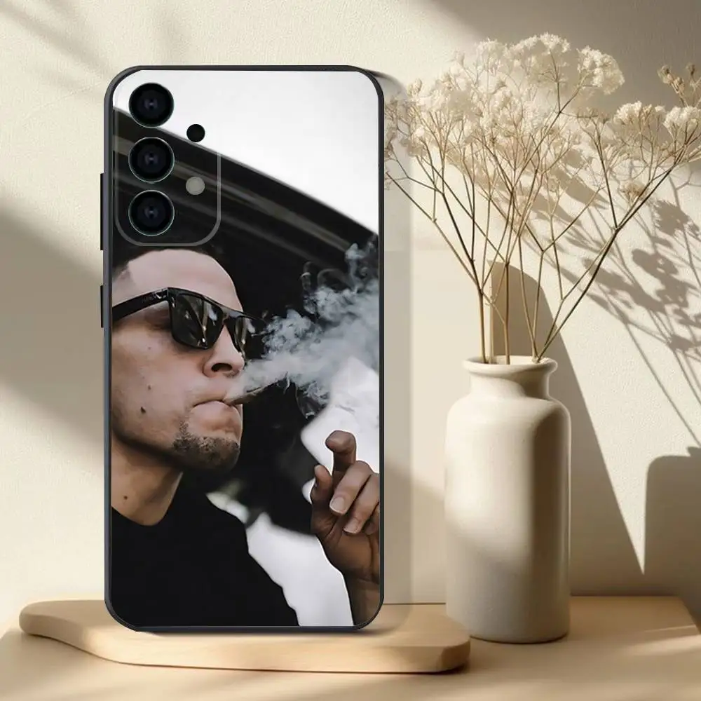 N-Nate D-Diaz ボクシング電話ケース サムスン S 25、24、23、22、30、21、10、9、ウルトラ、プラス、ライト、FE、4、5G ブラックソフトケース