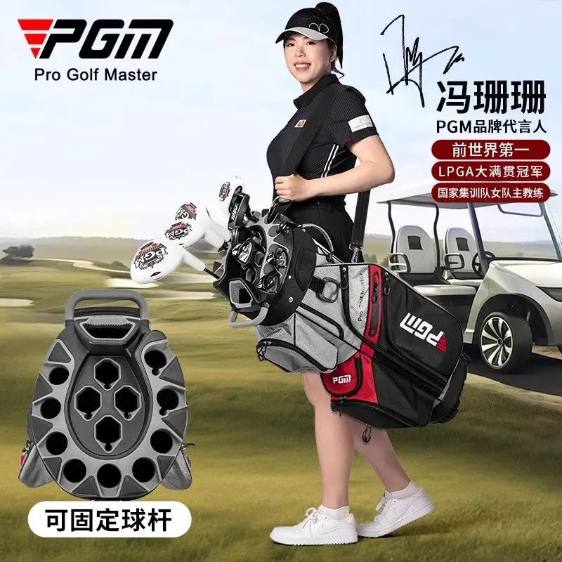 Bolsa de Golf PGM Stand Up, marco fijo anticolisión de 14 agujeros, impermeable, con bolsa termostática independiente, suministros de Golf para hombres y mujeres