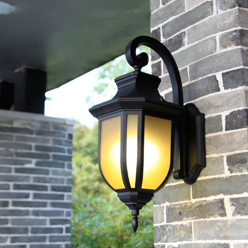 

European LED Waterproof Outdoor Wall Lamp, Study Bedside lamp, Creative Retro Balcony, Corridor, Staircase, Street Lamp