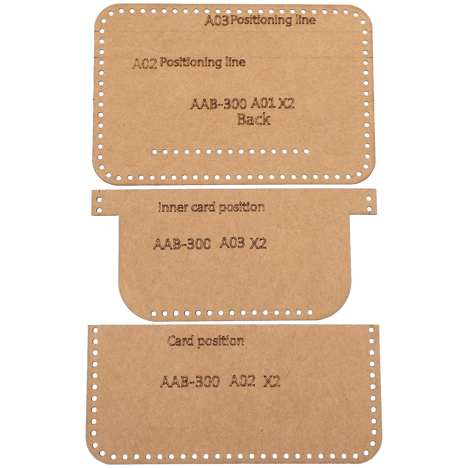 

1Set Universal Wallet Template DIY Handmade Kraft Paper Pattern for Short Wallet Purse Making Tools Accessories
