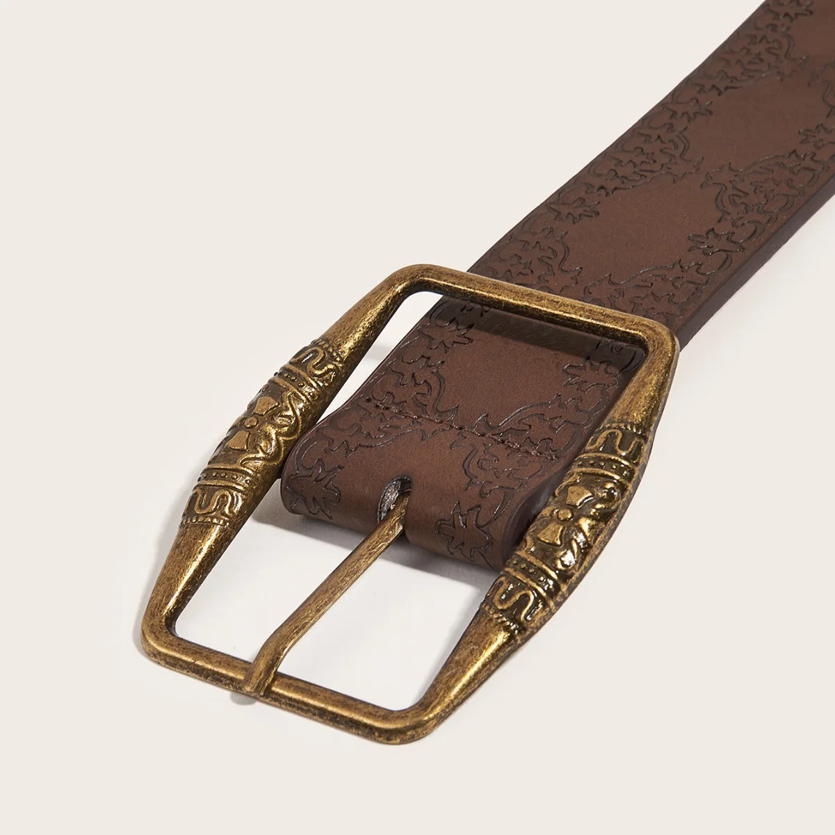 Retro Thick Real Cowskin Genuine Leather Belt Luxury Strap Jeans Belts For Female Fashion Copper Pin Buckle For Women