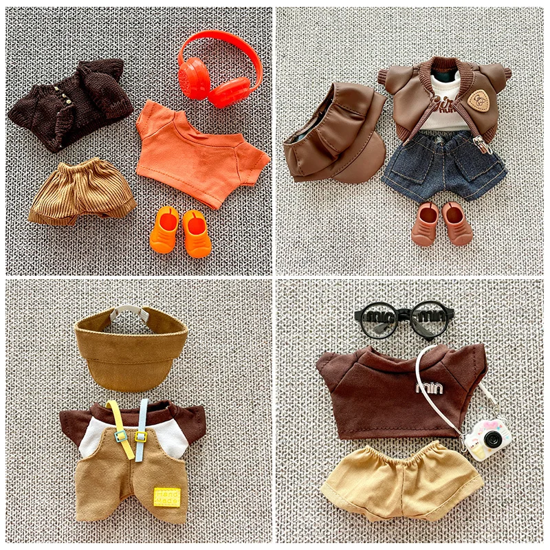 

For V1 V2 Labubu Vinyl Plush Doll Cute Cool Handsome Dress Up Set For Changing Dolls Clothing Cute Doll Clothing Doll Accessory