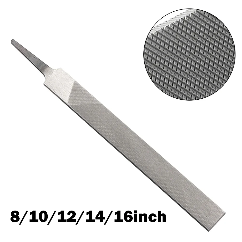 8in-16inch Industrial Steel Files Medium Teeth Rasps Flat File For Fitter Metalworking Woodworking Steel Rasp File