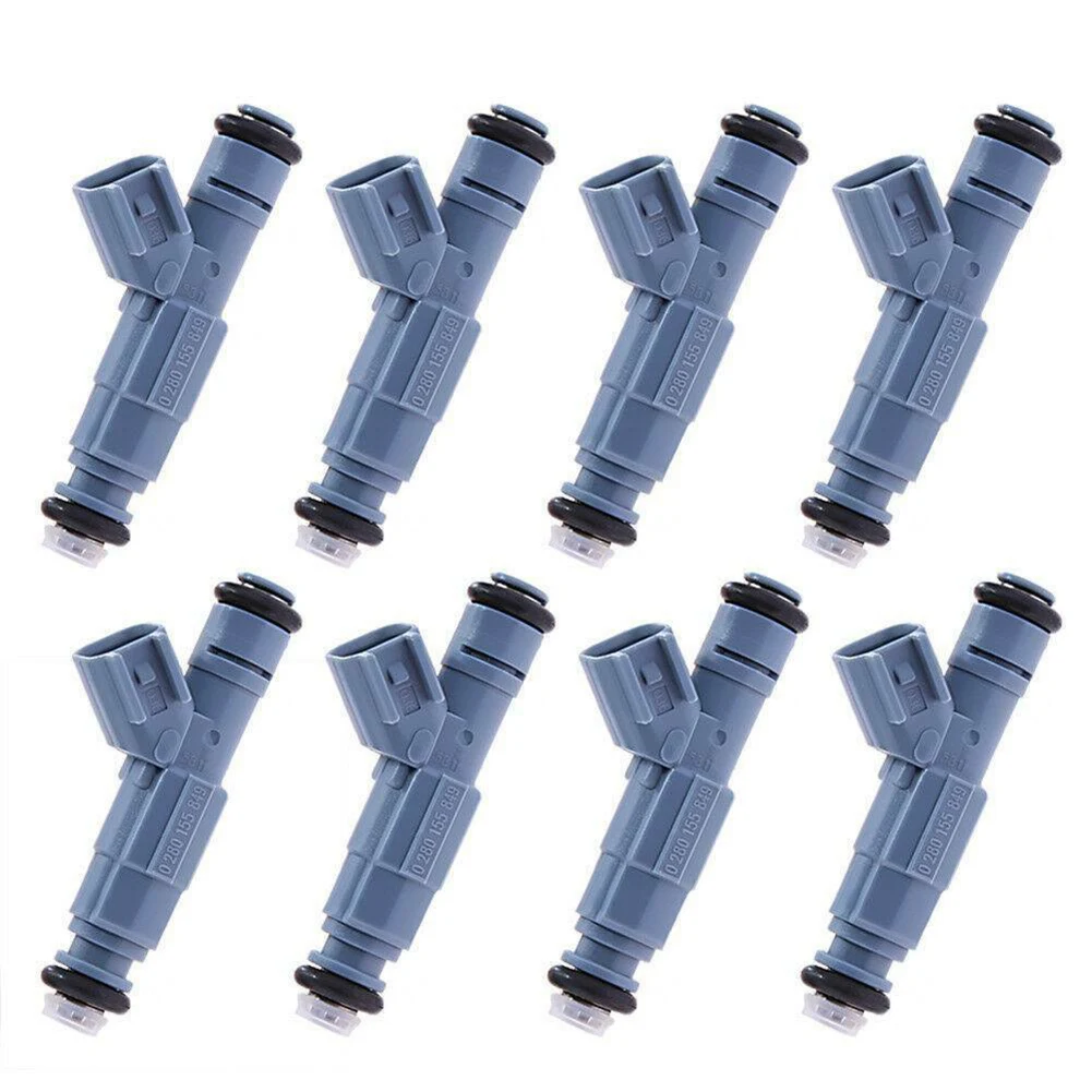 8PCS 0280155849 Car Fuel Injectors Nozzle for Dodge Dakota Durango Ram 1500 Jeep Grand Cherokee Commander 4.7L V8 53032145AA