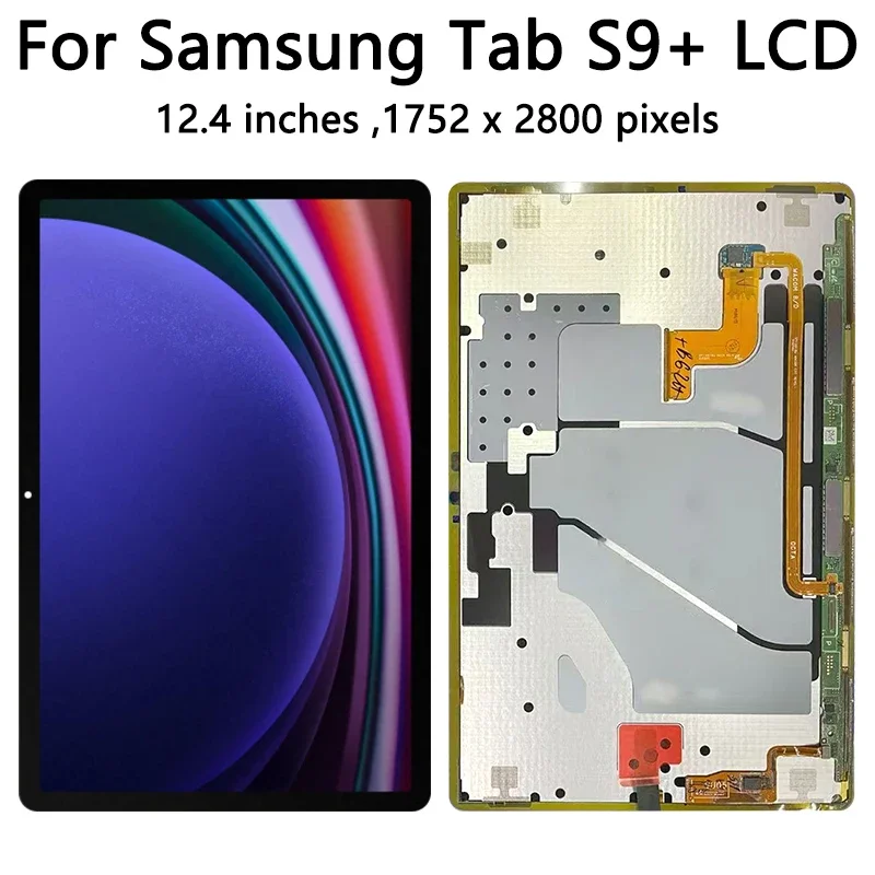 SM-X810, SM-X816B Premium Lcd pour Samsung Tab S9 + Plus écran tactile numériseur panneau assemblée remplacement