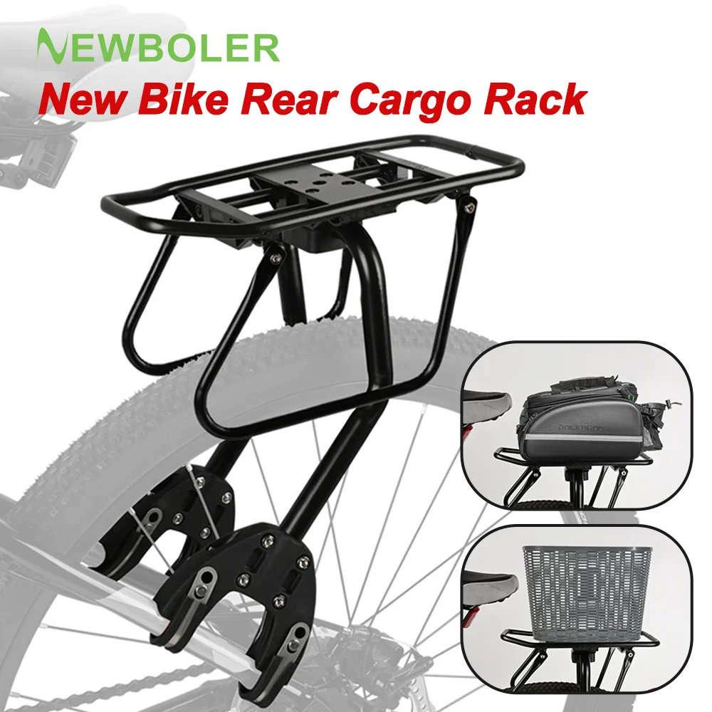 

NEWBOLER NEW Rear Bike Rack Aluminum Alloy Bicycle Luggage Bracket Cargo Holder Cycling Equipment for Mountain Bike Adventure