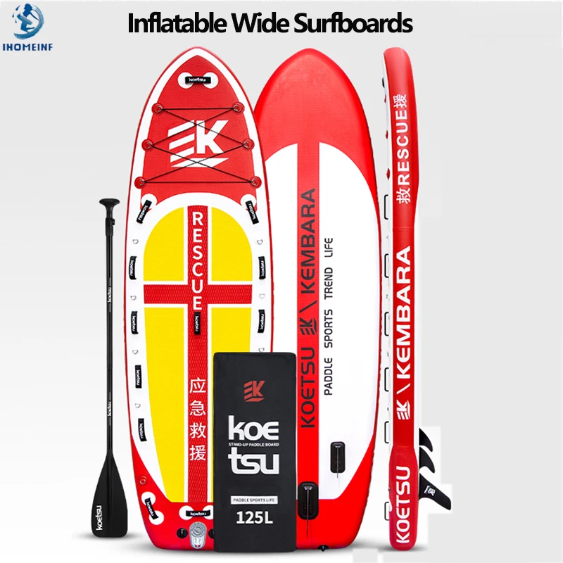 3.5m Inflatable Stand Up Paddle Board Set Can Be Install Thruster Water Sport Surf Set with PaddleBoard Fin Foot Rope Inflator