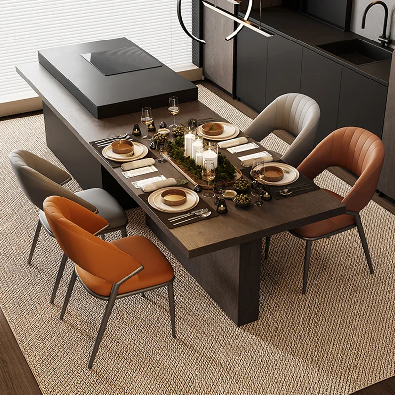 #Nordic dining chair home simple modern backrest stool designer light luxury chair casual negotiation restaurant