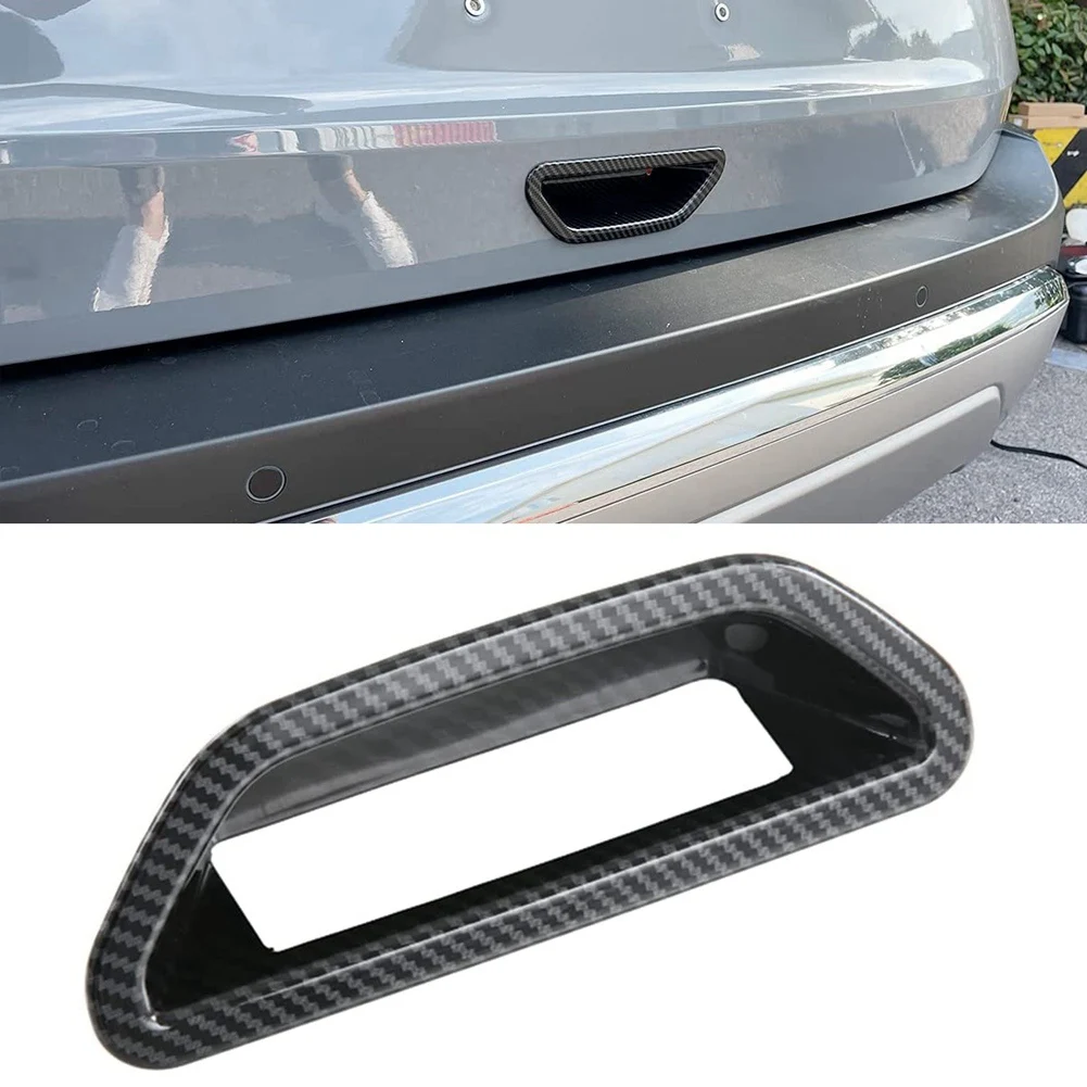 For Nissan X-Trail T33 2021 2022 X Trail Carbon Fiber Car Rear Door Tailgate Handle Bowl Cover Trim Exterior