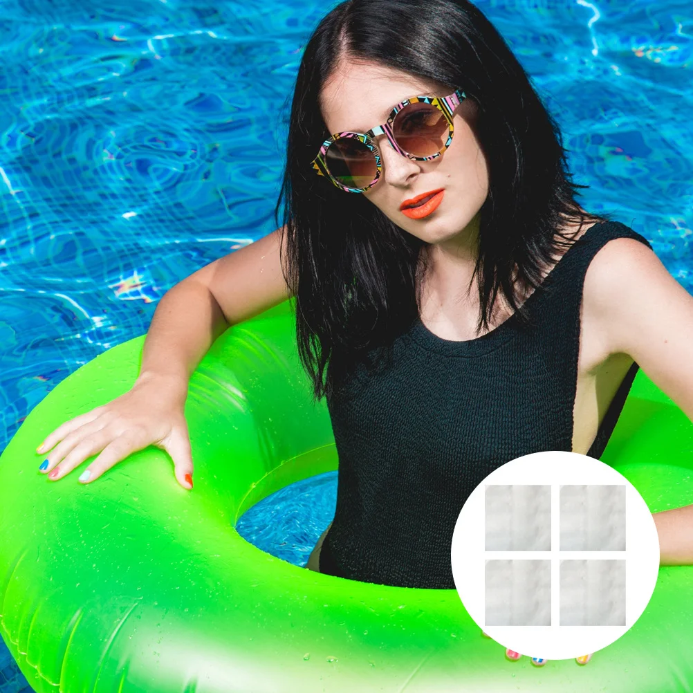 10-teiliges wasserdichtes Reparaturband für aufblasbares Pool, selbstklebendes Patch-Set, einfach zu bedienende Befestigung für tragbare Schwimmbäder und Luftbetts