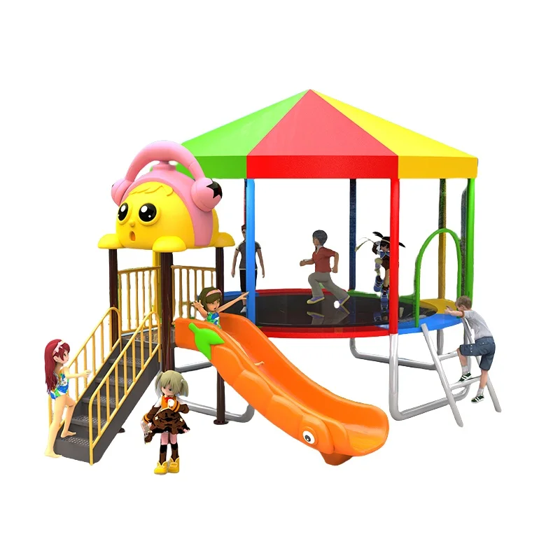 ملعب خارجي ملاهي منزلق بلاستيكي معدات ملعب مجموعة 2026 #3