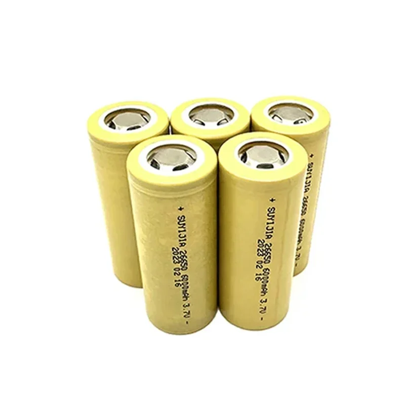 100% original 26650 3.7V battery 6000mah large capacity Li-Ion rechargeable battery for LED flashlight flashlight power tools