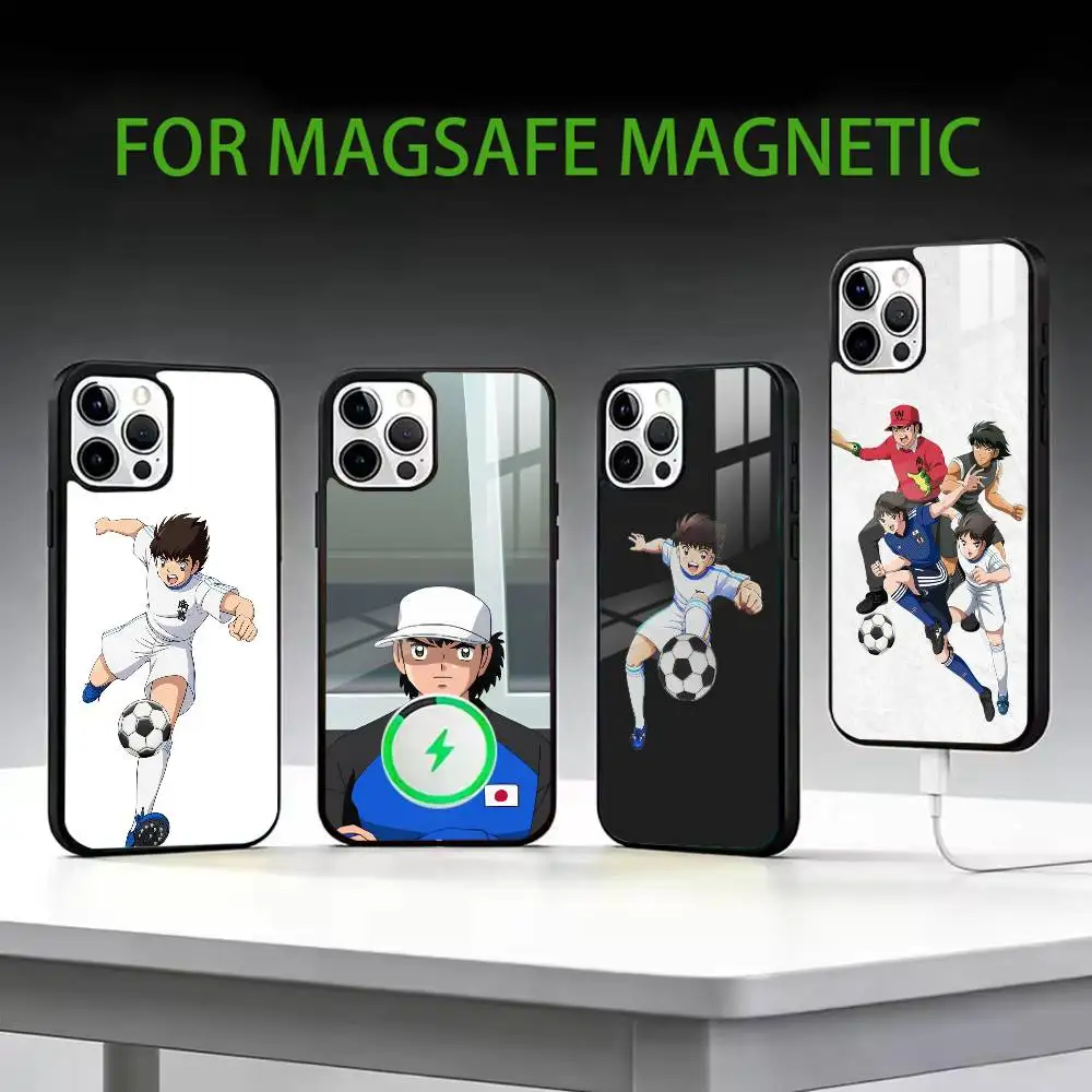

Comic C-Captain Tsubasas Phone Case For iPhone17,16,15,14,13,12,11 Plus,Pro Max Magnetic For Magsafe Wireless Charging