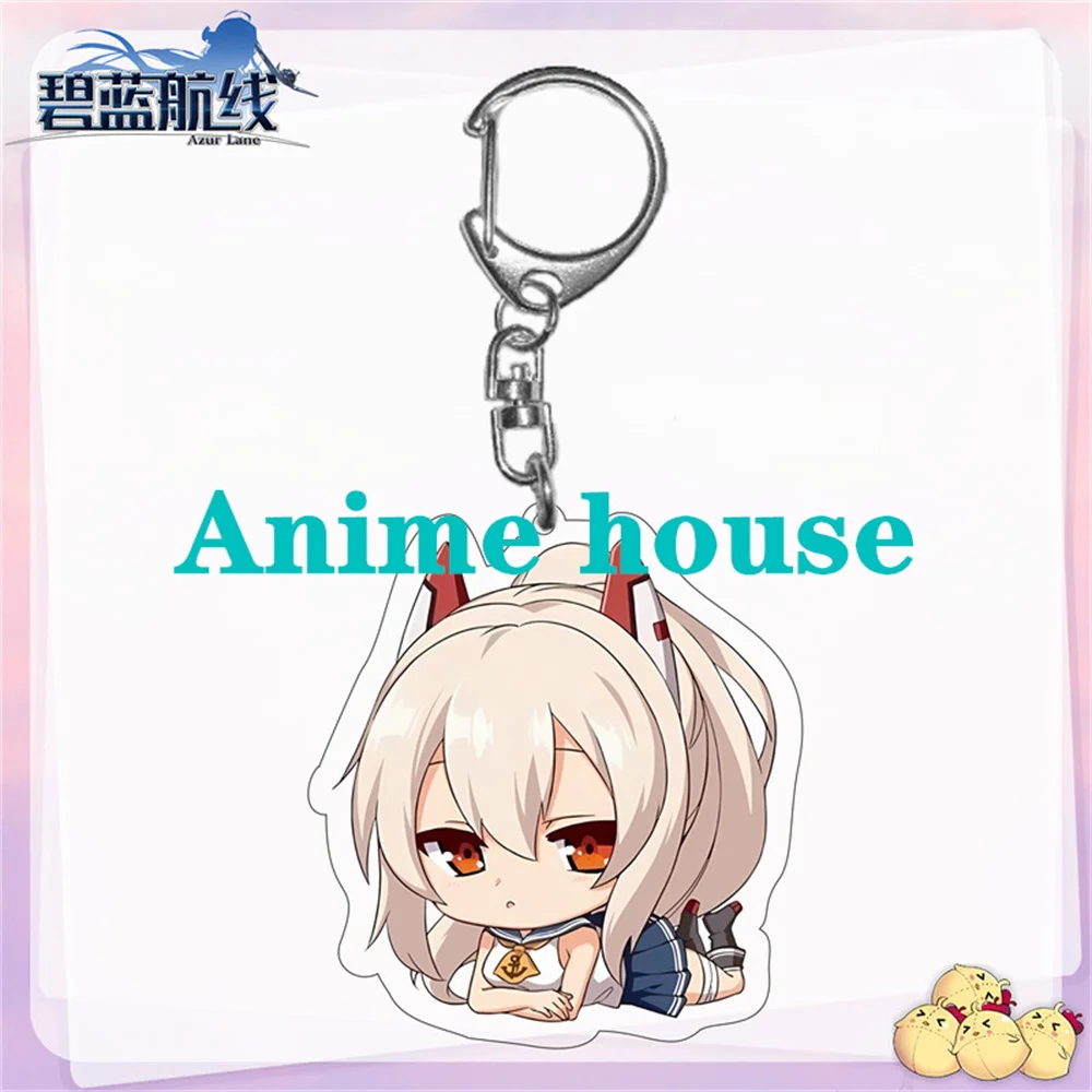 Anime Azur Lane Game Acrylic Figure Cute Keychain 6cm Bags Pendant  Gift