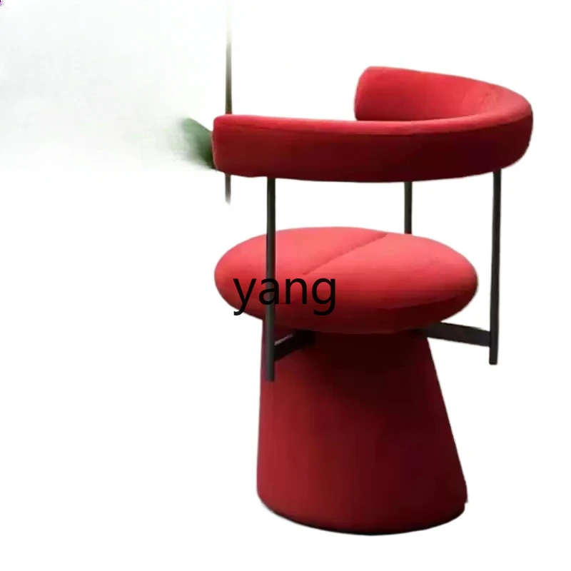 Silla de comedor con respaldo de metal para el hogar Lmm, sillón ligero de lujo para salón de manicura de celebridades de Internet Jane