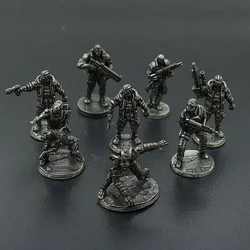 Retro Metal Miniature Warrior Model Cyberpunk Technological Sense Soldier Mannequins Desktop Game Ornaments Gifts