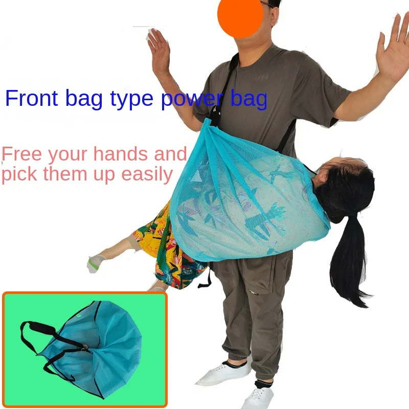 Patient Shifter Front Pocket Power-Assisted Hanging Bag Cloth Single-Handed Rehab For Stroke Patients