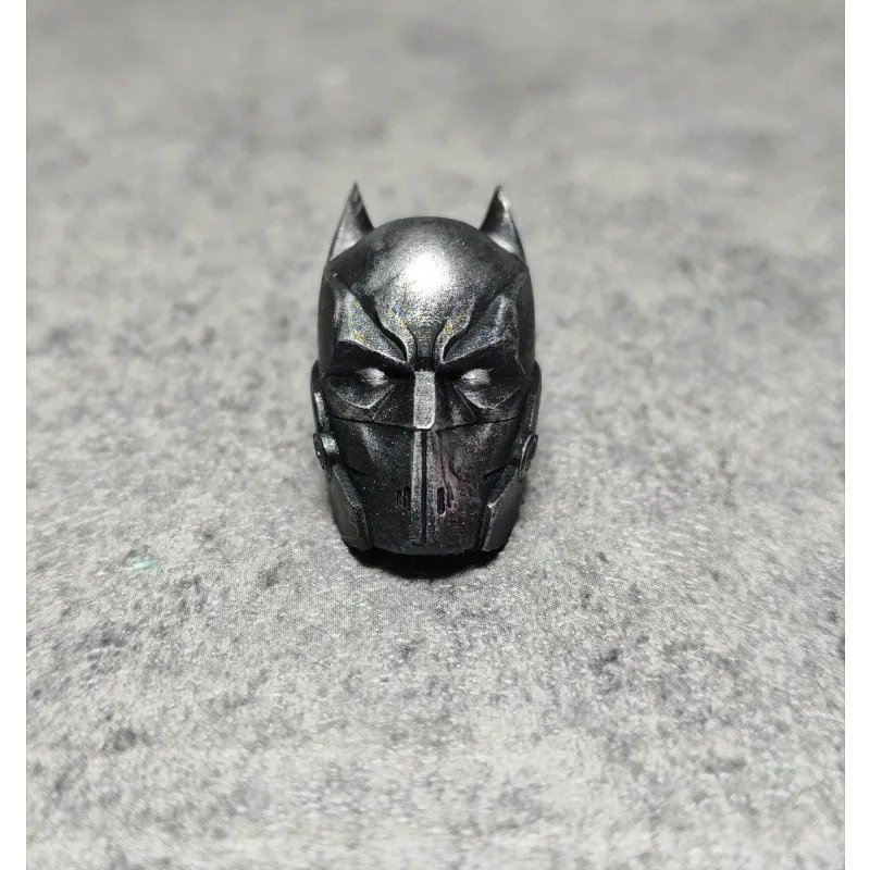 Shf 1/12 Scale Toys Batman Helmet Head Carving Model Accessory for 6-inch Mezco  Action Figures Soldier Body Decor