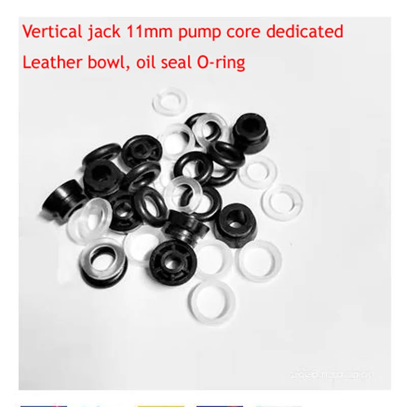 5 Sets of Vertical Jack  11mm 12mm  Pump Core Dedicated Leather Bowl, Oil seal O-ring