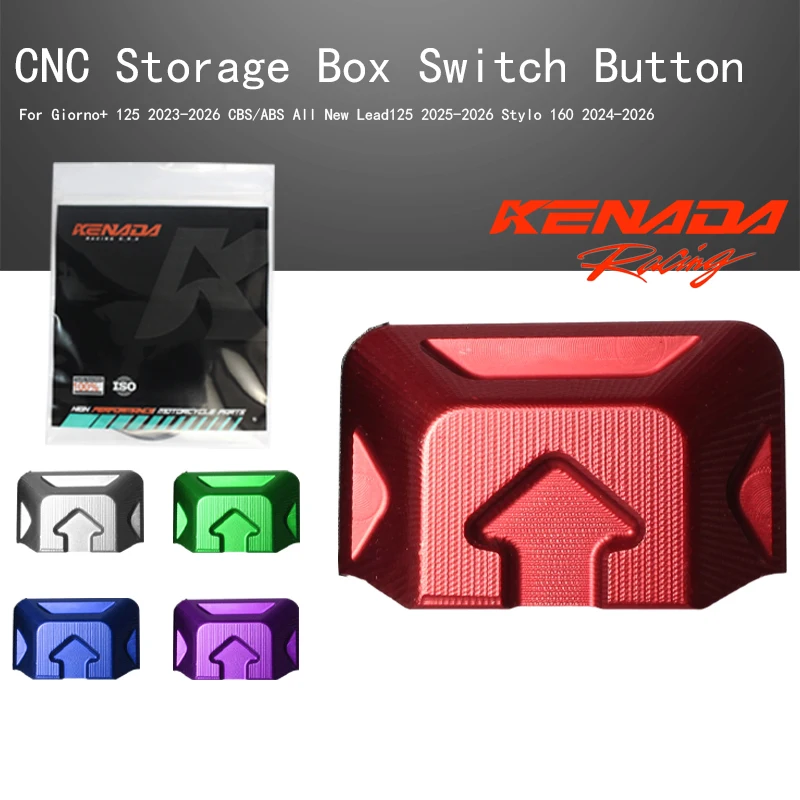 KENADA RACING CNC Switch Button Storage Box For Lead 125 Stylo 160 Giorno+ 125 CBS ABS 2023-2026 Replacement Part