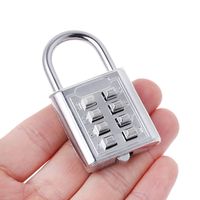 4Digit Code Combination Padlock Metal Security Travel Lock Portable Password Lock for Backpack Gym School Locker Locks Rustproof