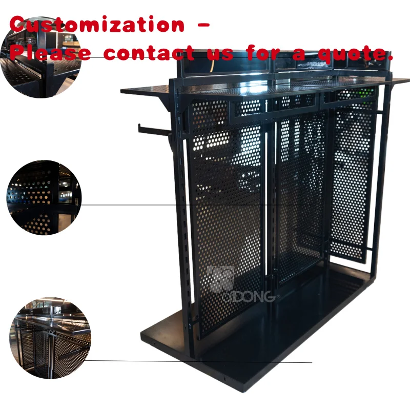 

custom.OEM Factory Vietnam's Double-Sided Metal Clothing Display Supermarket Shopping Mall Garment Furniture Store