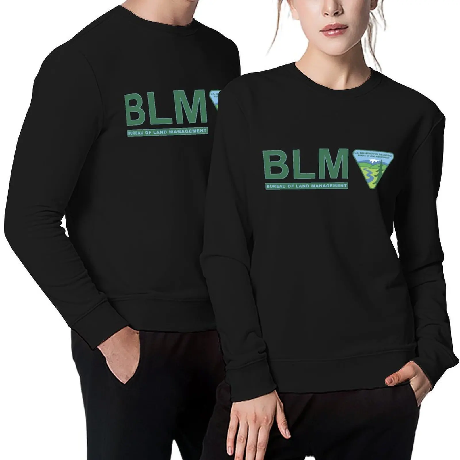 

The Original BLM -- Bureau of Land Management (Color) Pullover blouse men's sweat-shirt set anime clothes men sweatshirt