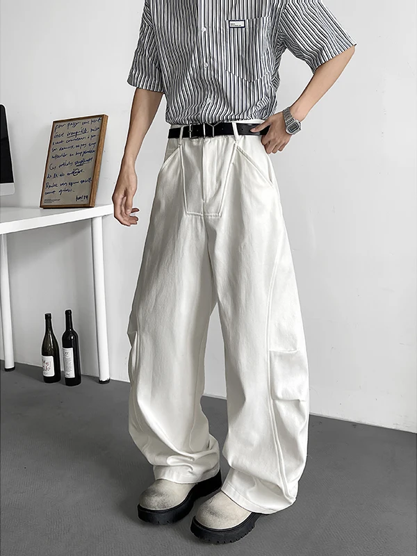 

Cleanfit American Sle Knife Широкие джинсы Мужские свободные летние модные белые джинсовые брюки для рабочей одежды Повседневные джинсы