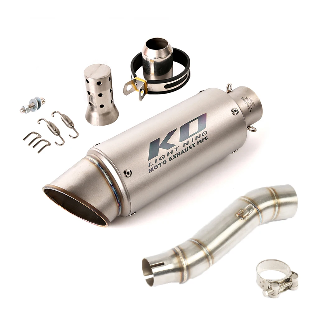 

Мотоциклетный выхлопной трубы Escape, модифицированный глушитель среднего звена для Honda CBR300R 2013-2019 CB300F 2015-2018