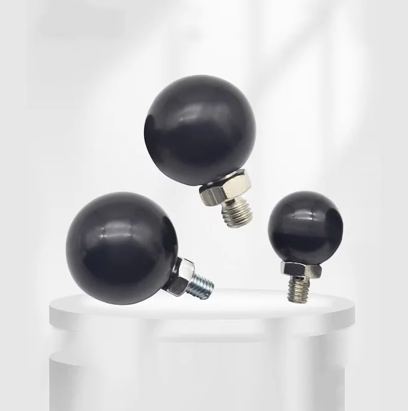 1-5Pcs M6-M10 Black Ball Knobs With External Threaded Bakelite Lever Knob Grip Handles Of Furniture Or Machine Tool Replacement