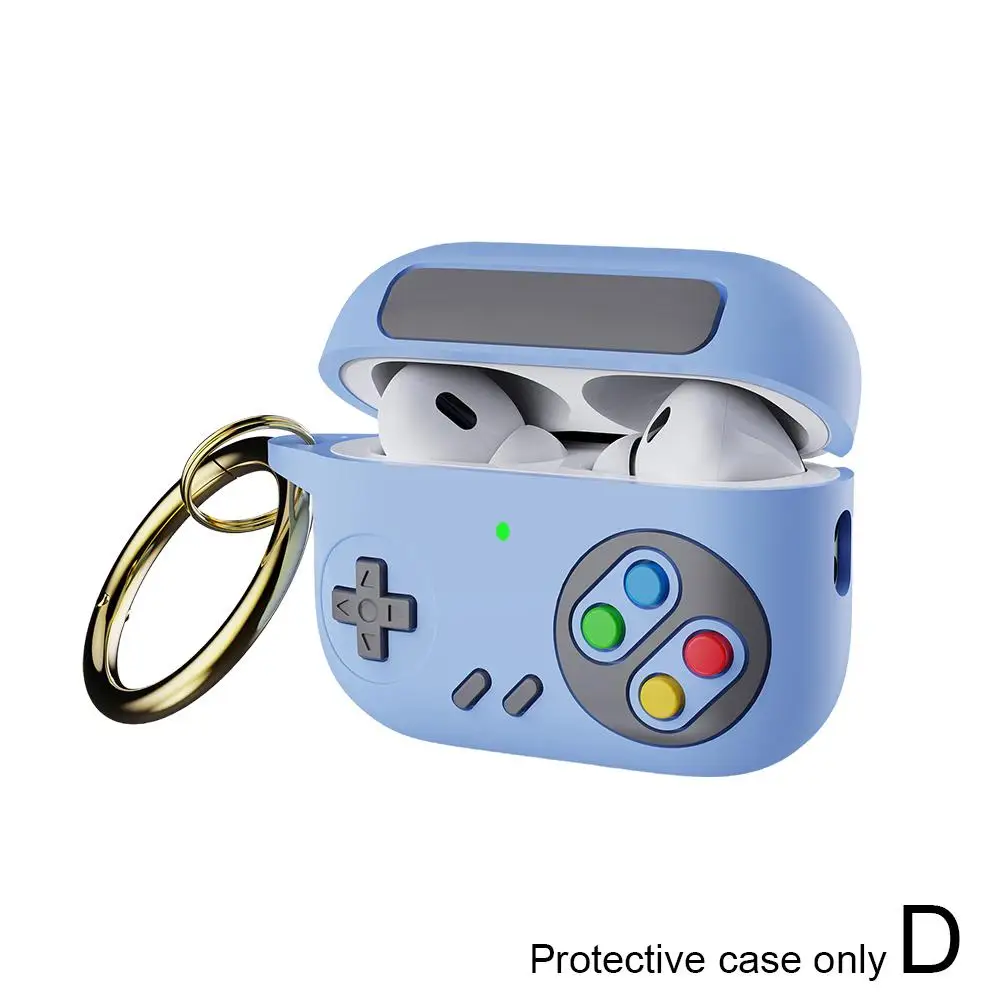 Pokrowiec na słuchawki na 4 silikonowe retro konsole do gier na 4 słuchawki Bluetooth Pokrowiec ochronny na słuchawki C V0e3