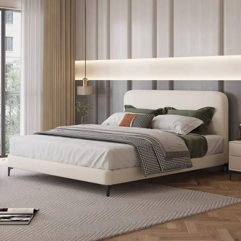 Cheap Bedding Bed Frames Bedsheets Bedside Table Accessories Room Double Bed Home Headboards Camas De Dormitorio Furniture
