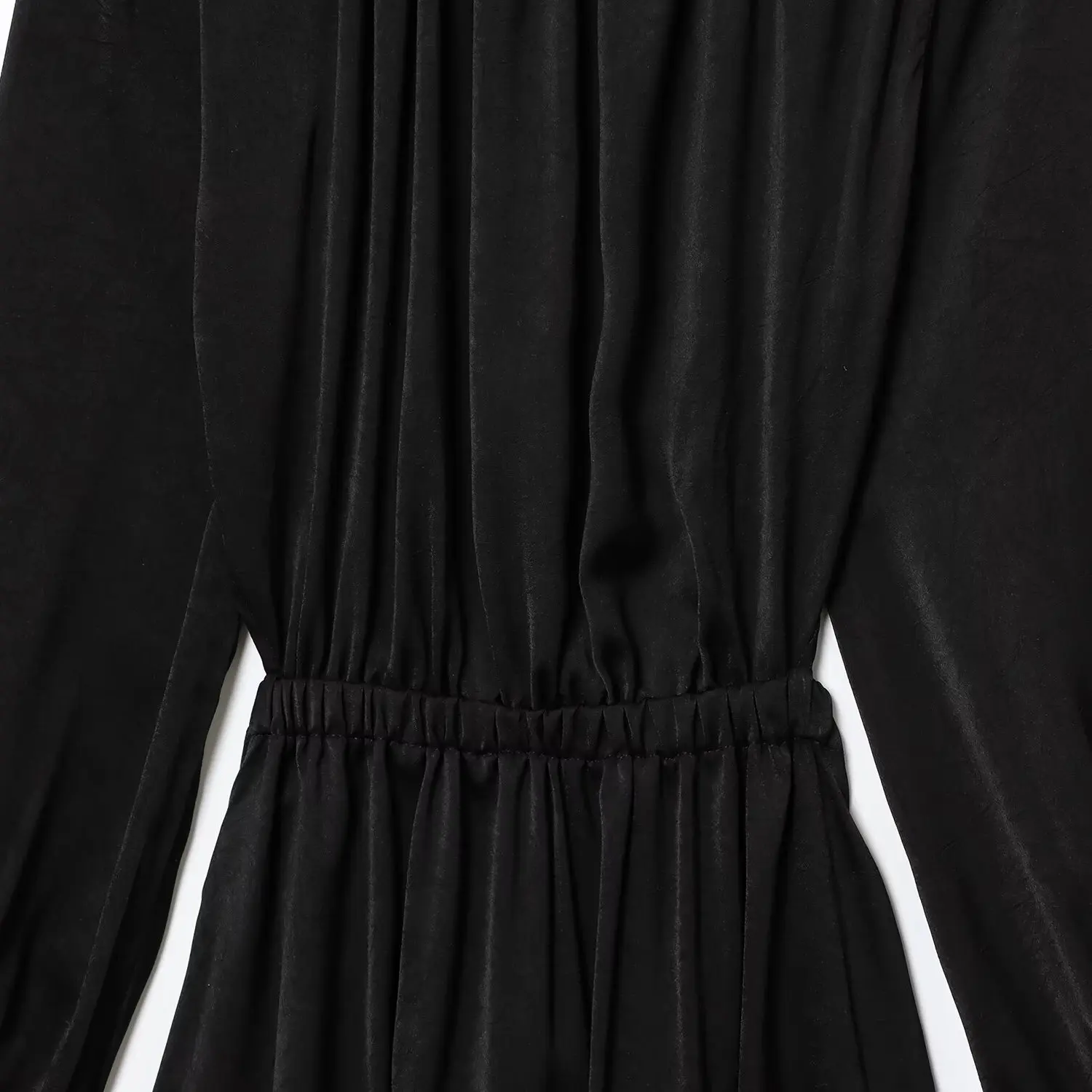 JNLEAOG automne nouveau Faion Bal Design Dr dames fibre de Polyester longue Sve décontracté Sle couleur Pure t-shirt Dr