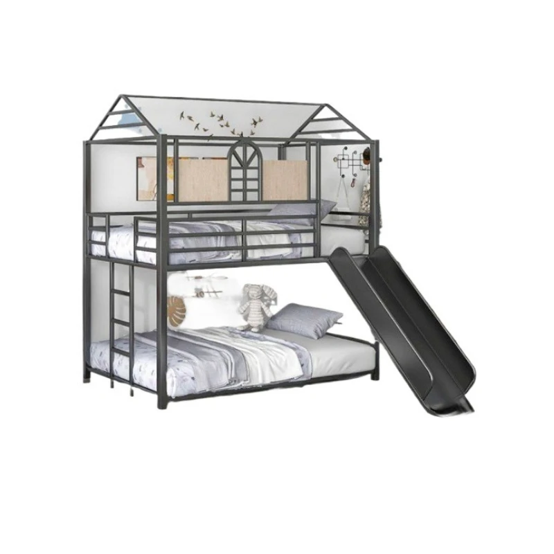 Modern simple children's bed up and down bed Double high and low mother and child bed with slide