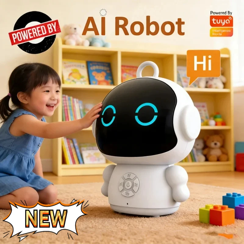2026New Smart Life AI Voice Recognition Robot Early Education Toys for Kids Speech Interactive Telling Stories Companion Chatbot