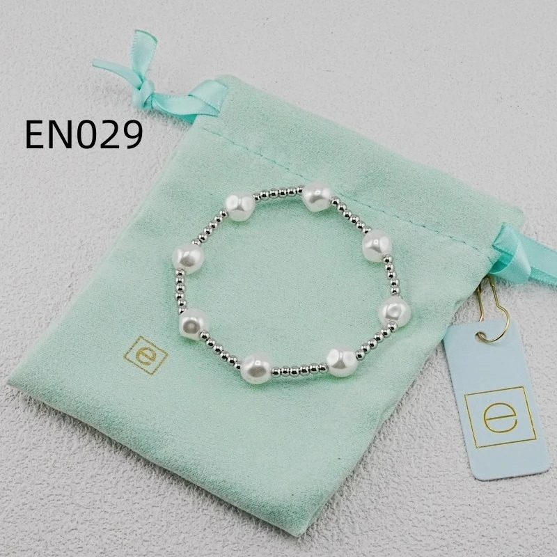 

VKVVA Fashion Jewelry Sliver-plated Admire Sterling 3mm Bead Bracelet with Pearl for Women Unique Gifts