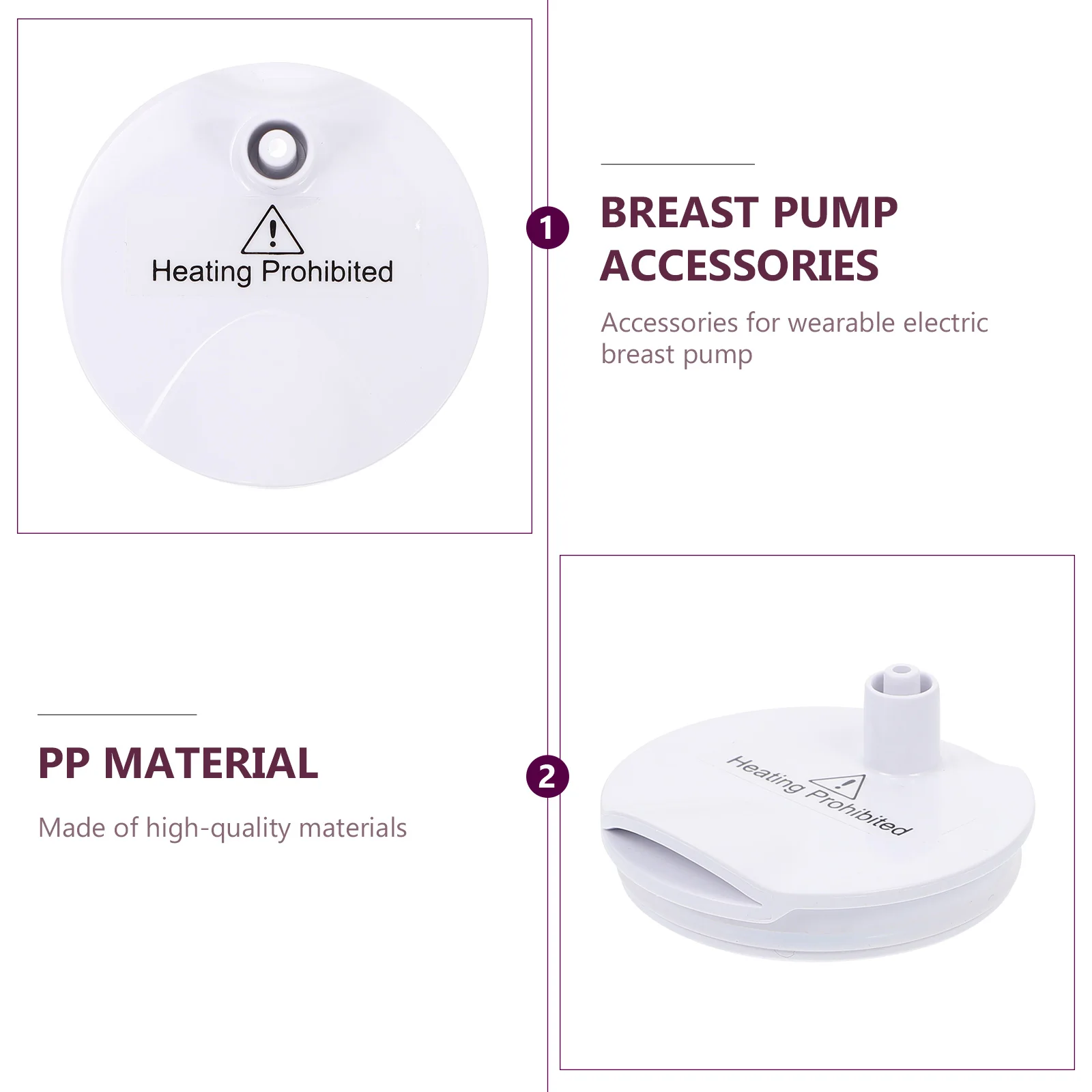 

1 шт. портативная миска электрический детский молокоотсос аксессуар полипропилен материал практичный насос для грудного вскармливания удобный инструмент