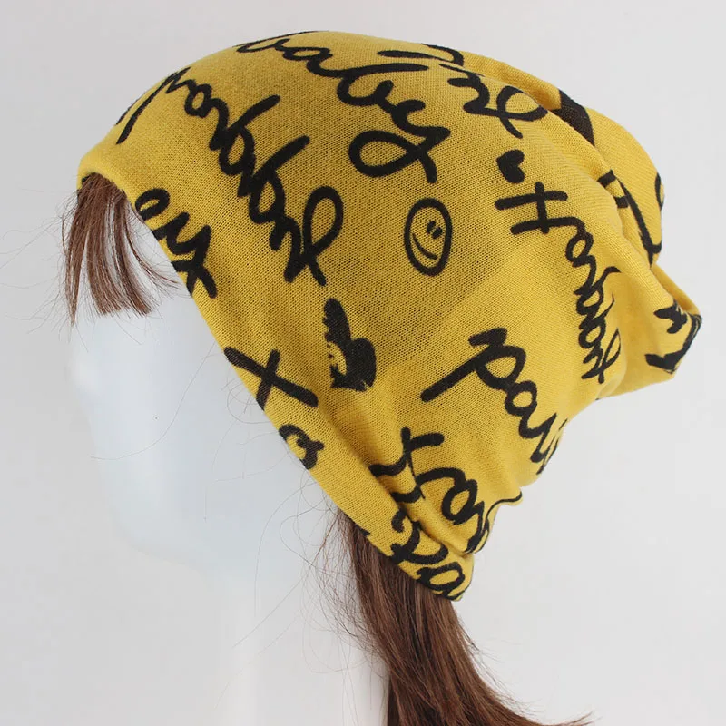 New Arrival Women Fashion Beanie Skullies Letter Casual Hat Outdoor Sport Warm Head Cap For Girl's Spring Autumn Bonnet Hats