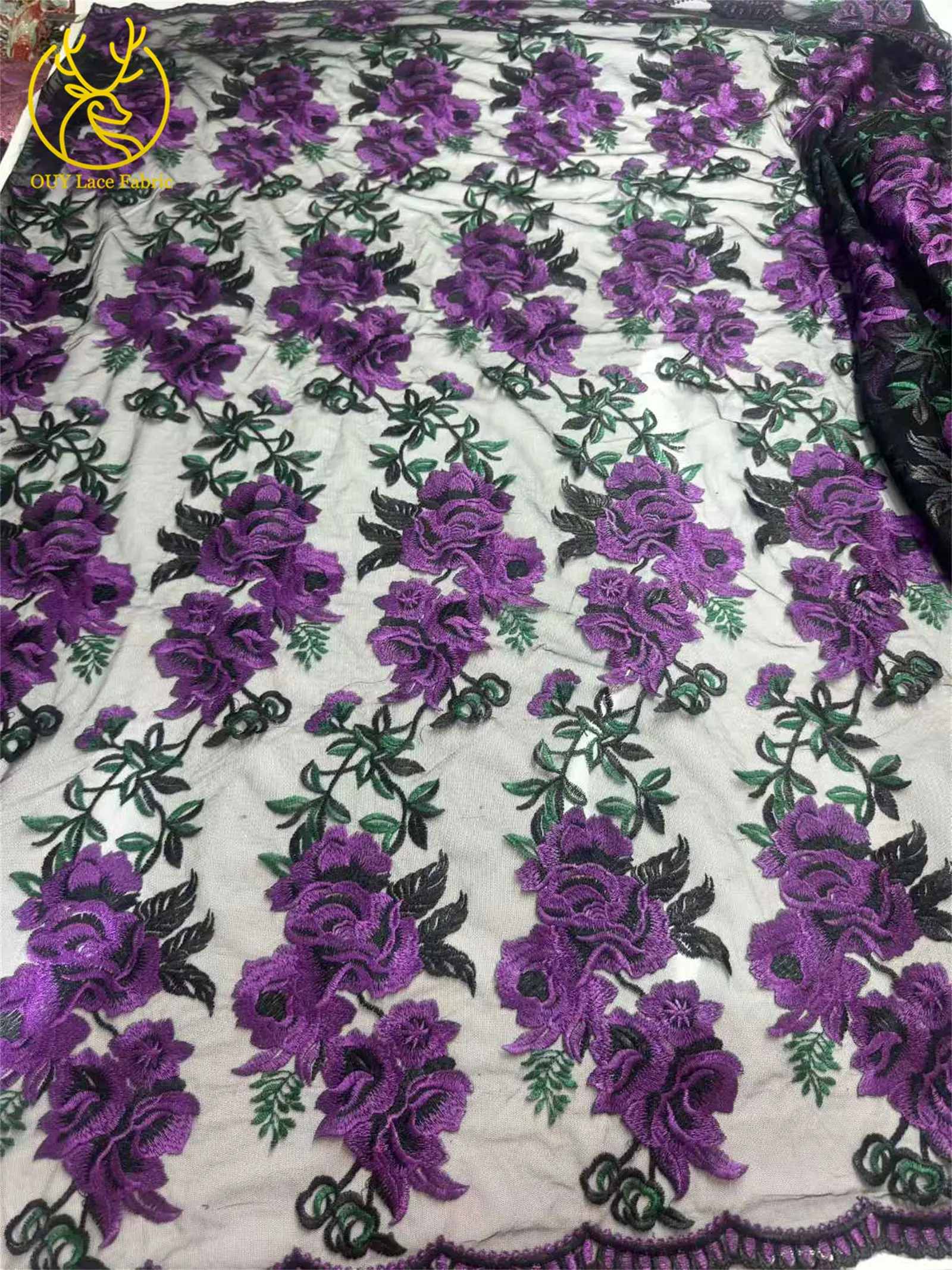 2026 Afrikanischer Spitzenstoff, hochwertige französische weiche Stickerei-Spitze, Mesh-Spitze, nigerianische Tüllspitze für Partykleider, 5 Yards – Detail 8