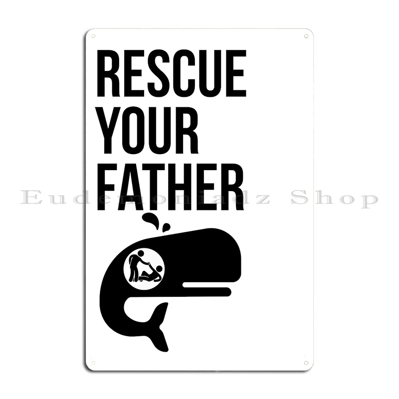 Rescue Your Father Jordan Peterson Meme Dreamer Metal Plaque Poster Party Personalized Club Wall Cave Character Tin Sign Poster