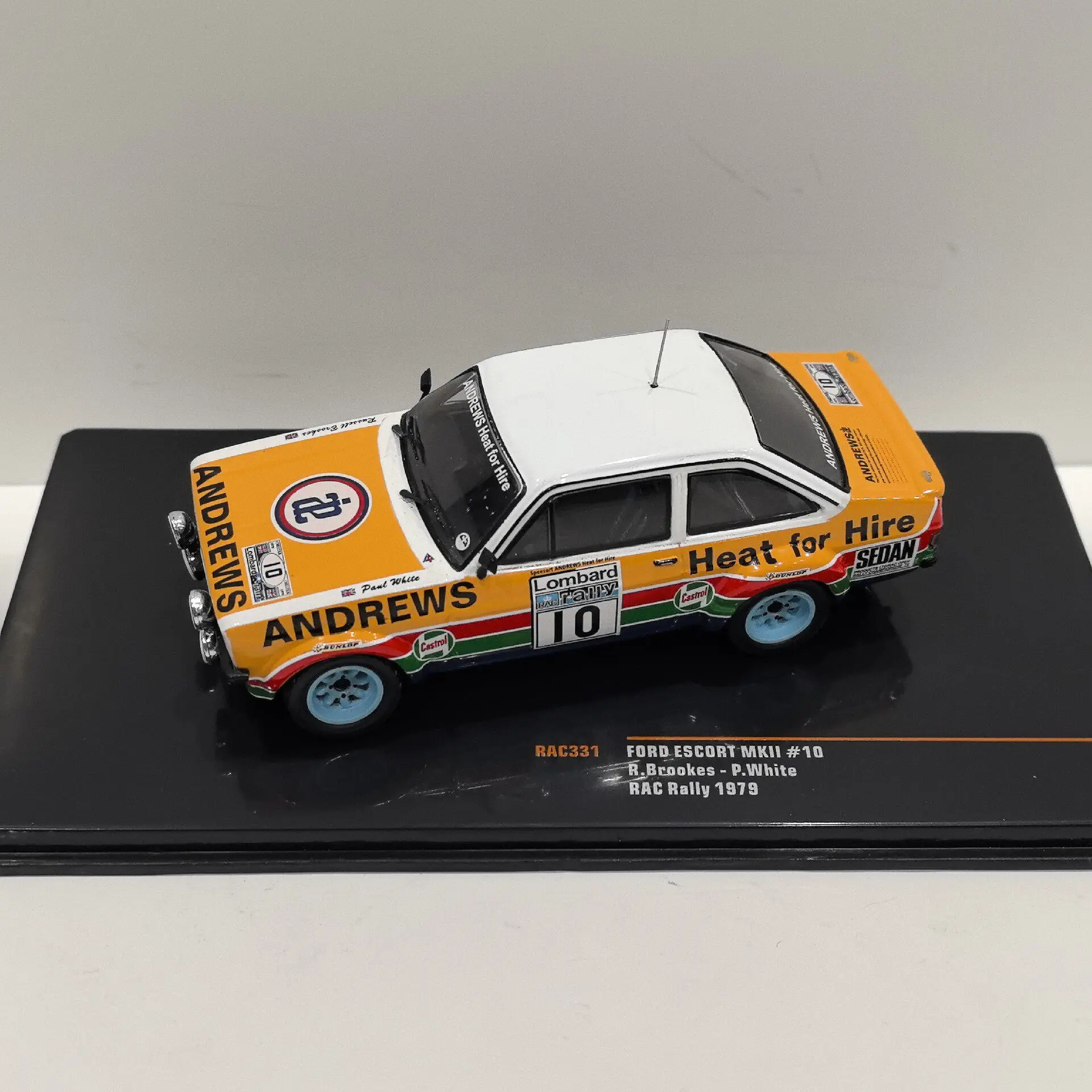 Diecast IXO 1/43 Scale FORD ESCORT MKII #10 1979 4b Alloy Car Model