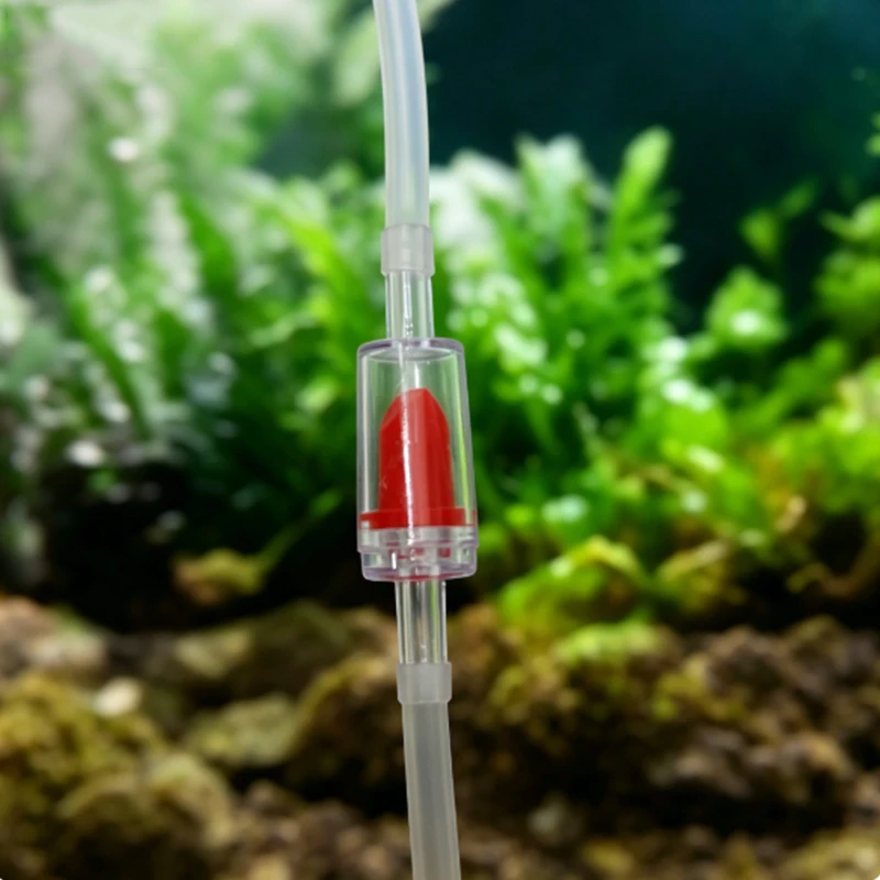Rückschlagventil, transparent, Aquariumzubehör, Zubehör für Fischbecken-Luftpumpen, Anti-Rückfluss, Anti-Siphon, CO2-System, geeignet für 4-mm-Schlauch – Detail 2