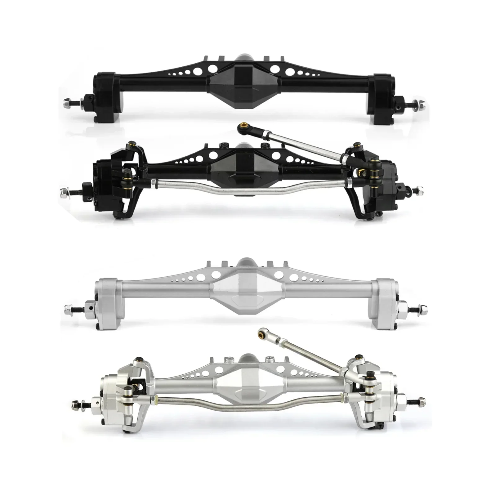 

007RC 2pcs Metal CNC Currie F9 Portal Axle Front and Rear for Axial Capra UTB10 1.9 UTB 1/10 RC Crawler Car Upgrade Parts