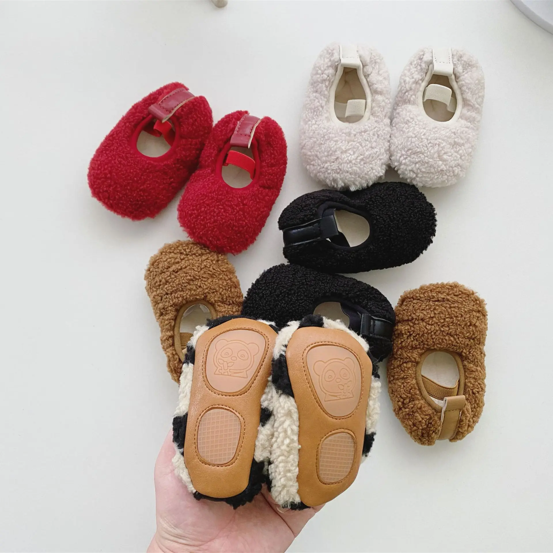 3926B buty dziecięce 2022 buty zimowe 0-2 lat niemowlę Plus puszyste buty dziewczęce antypoślizgowe miękkie podeszwy nie opadają ciepłe buty