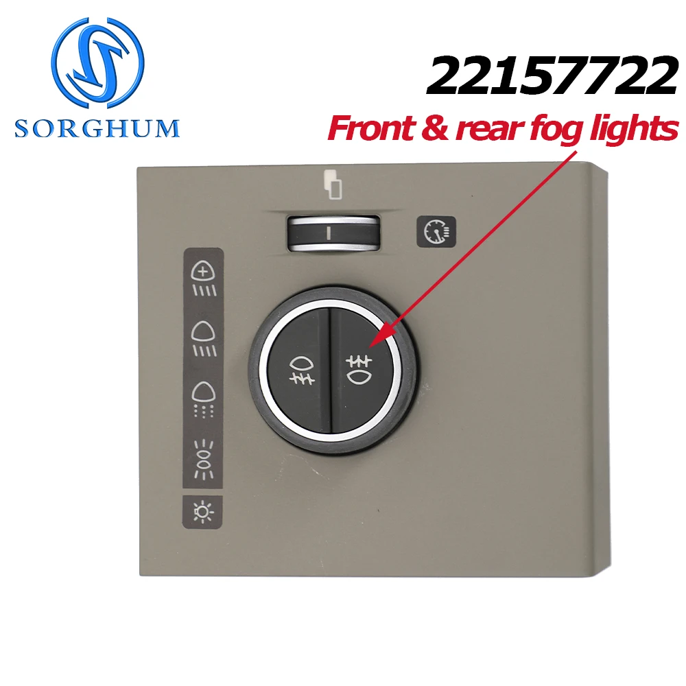 12V/24V 22157717 22157722 Für Volvo FM FH FM420 FH5 EURO 6 LKW Scheinwerferschalter Bedienknopf 21482698 23162321 – Detail 5