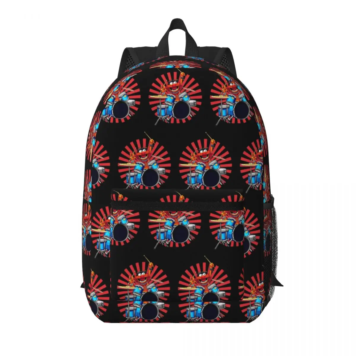 Animal Drummer Student Backpack School Bag Hiking Travel Daypack for Men Women Bookbag Shoulder Bags