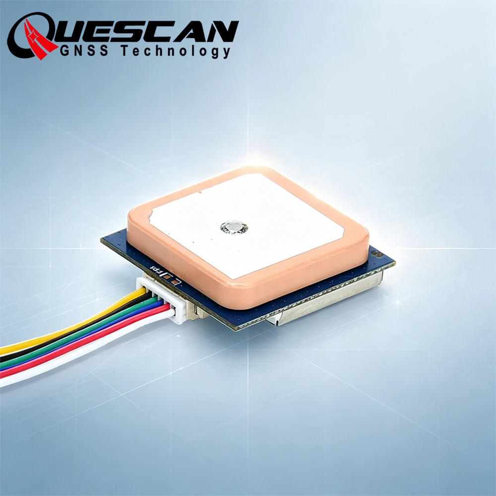QUESCAN QU728F GPS Module with Antenna for Arduino ESP32 Raspberry Pi GPS GNSS Receiver NMEA 0183 NEO-7N